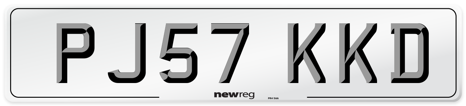 PJ57 KKD Number Plate from New Reg